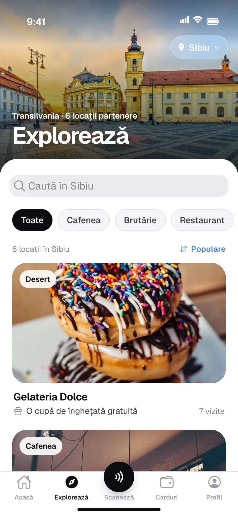 Explorează locațiile partenere în aplicația FEEDEL